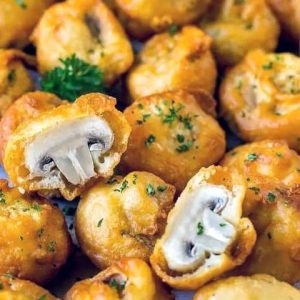 Vyprážané šampiňóny